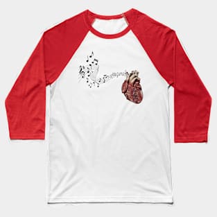 Music Flows From The Heart Baseball T-Shirt